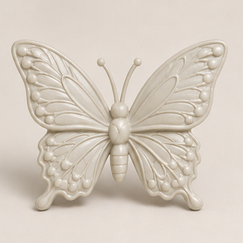 Sculpey Premo - Pearl, 2 oz clay butterfly render