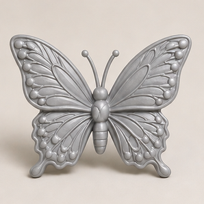 Sculpey Premo - Silver, 2 oz clay butterfly render