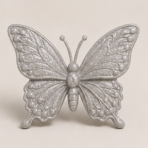 Sculpey Premo - White Gold Glitter, 2 oz clay butterfly render