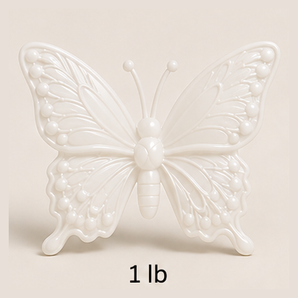 PE1_5527 White Translucent Premo butterfly