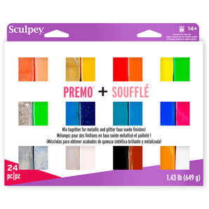 Sculpey Premo & Souffle - Multi-Pack 24 Pc, 1 oz