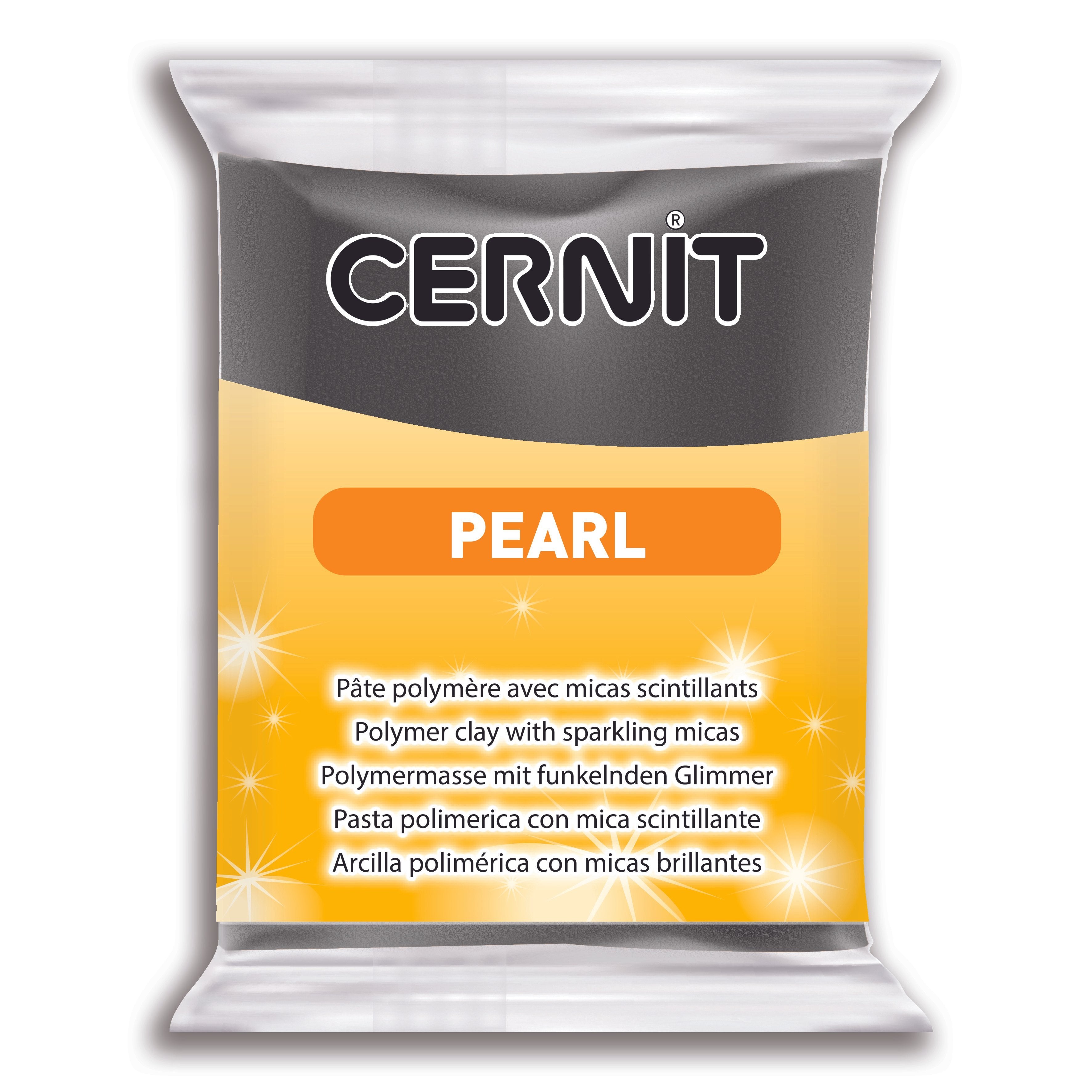 Cernit Pearl - Black, 2 oz