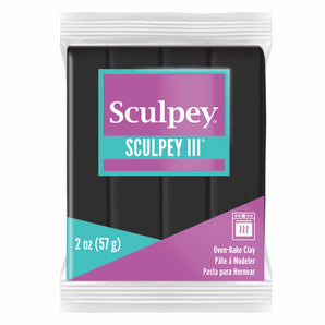 Sculpey III - Black, 2 oz