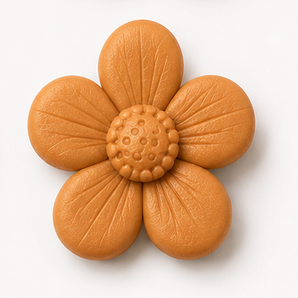 Sculpey III clay flower render