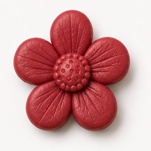 Sculpey III clay flower render