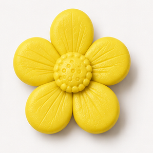 Sculpey III clay flower render