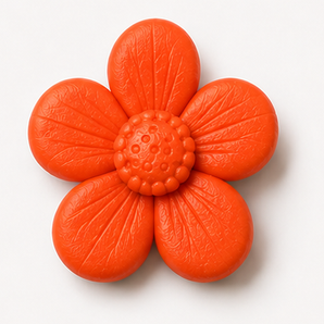 Sculpey III clay flower render