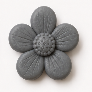 Sculpey III clay flower render