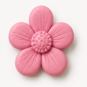 Sculpey III clay flower render