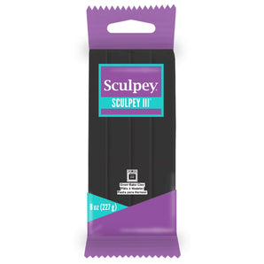 Sculpey III - Black, 8 oz