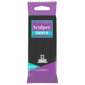 Sculpey III - Black, 1 lb
