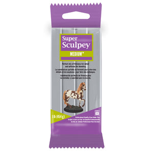 Super Sculpey - Medium Gray, 1 lb.