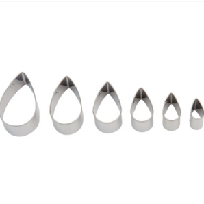 Graduated Cutter Set - Tear Drop, 6 pc