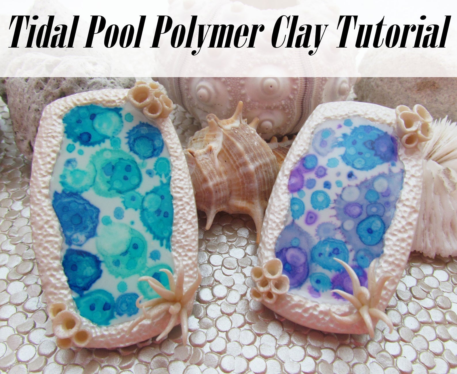 Tidal Pool Polymer Clay Pendant Video Tutorial