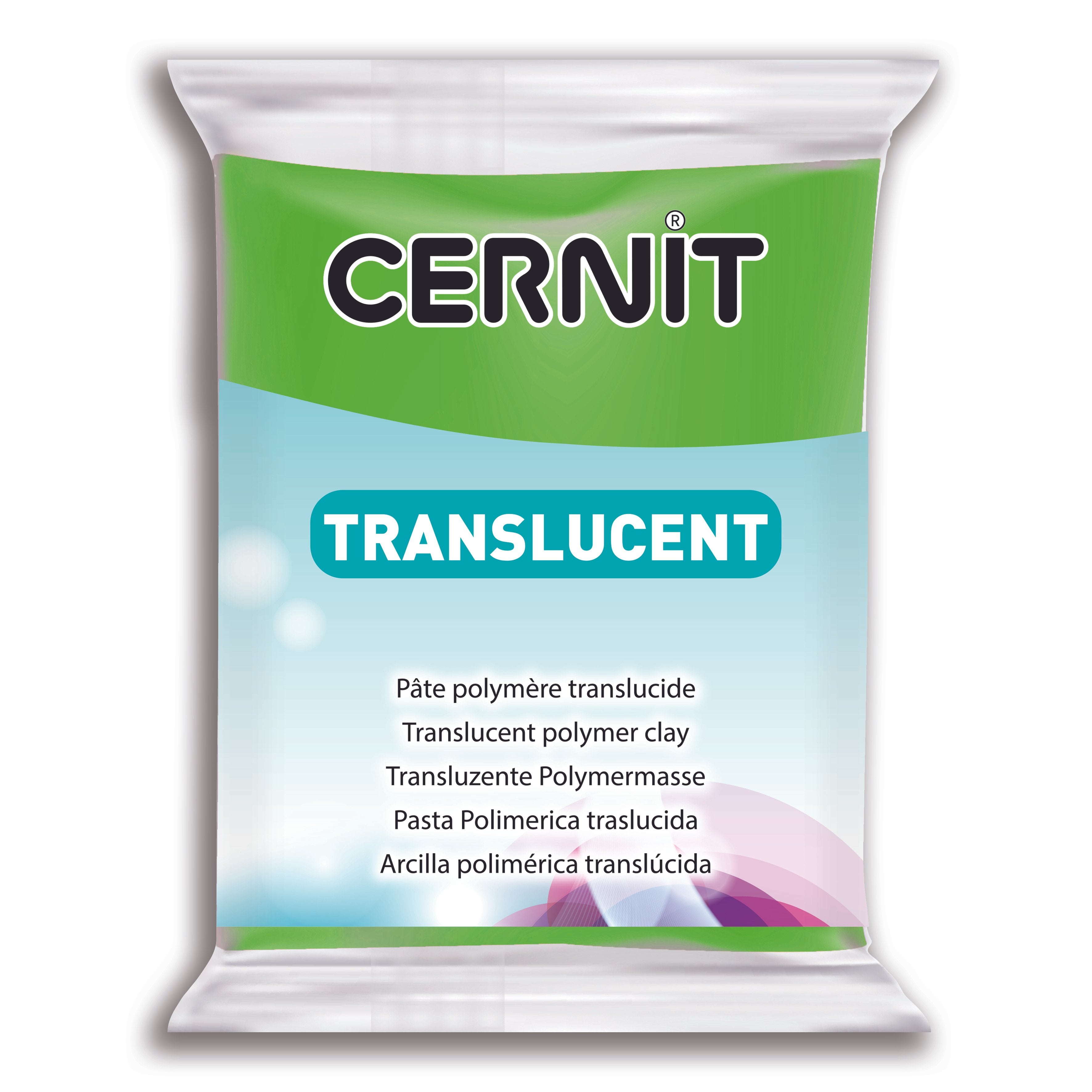 Cernit Translucent - Lime Green, 2 oz