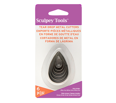 Graduated Cutter Set - Tear Drop, 6 pc