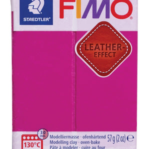 FIMO Leather Effect - Berry, 2 oz