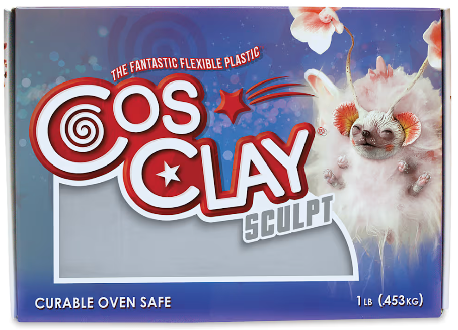 Cosclay Sculpt Gray Soft - 1 lb.