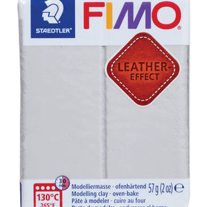 FIMO Leather Effect - Dove, 2 oz