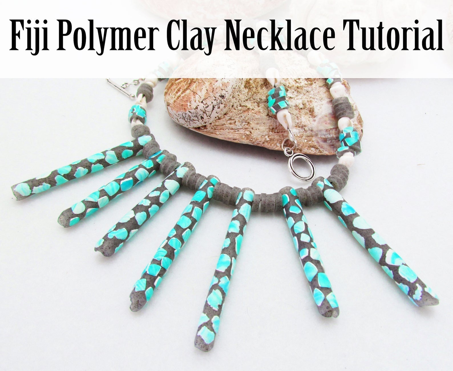 Fiji Polymer Clay Necklace Video Tutorial