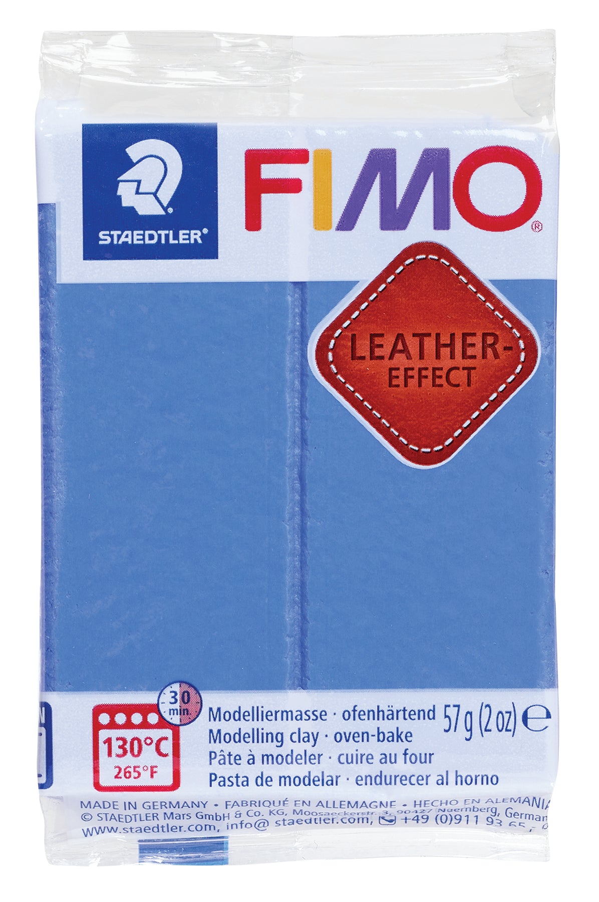 FIMO Leather Effect - Indigo, 2 oz.