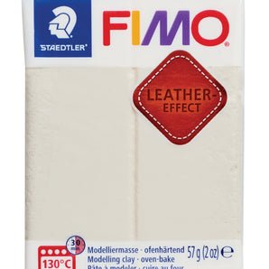FIMO Leather Effect - Ivory, 2 oz