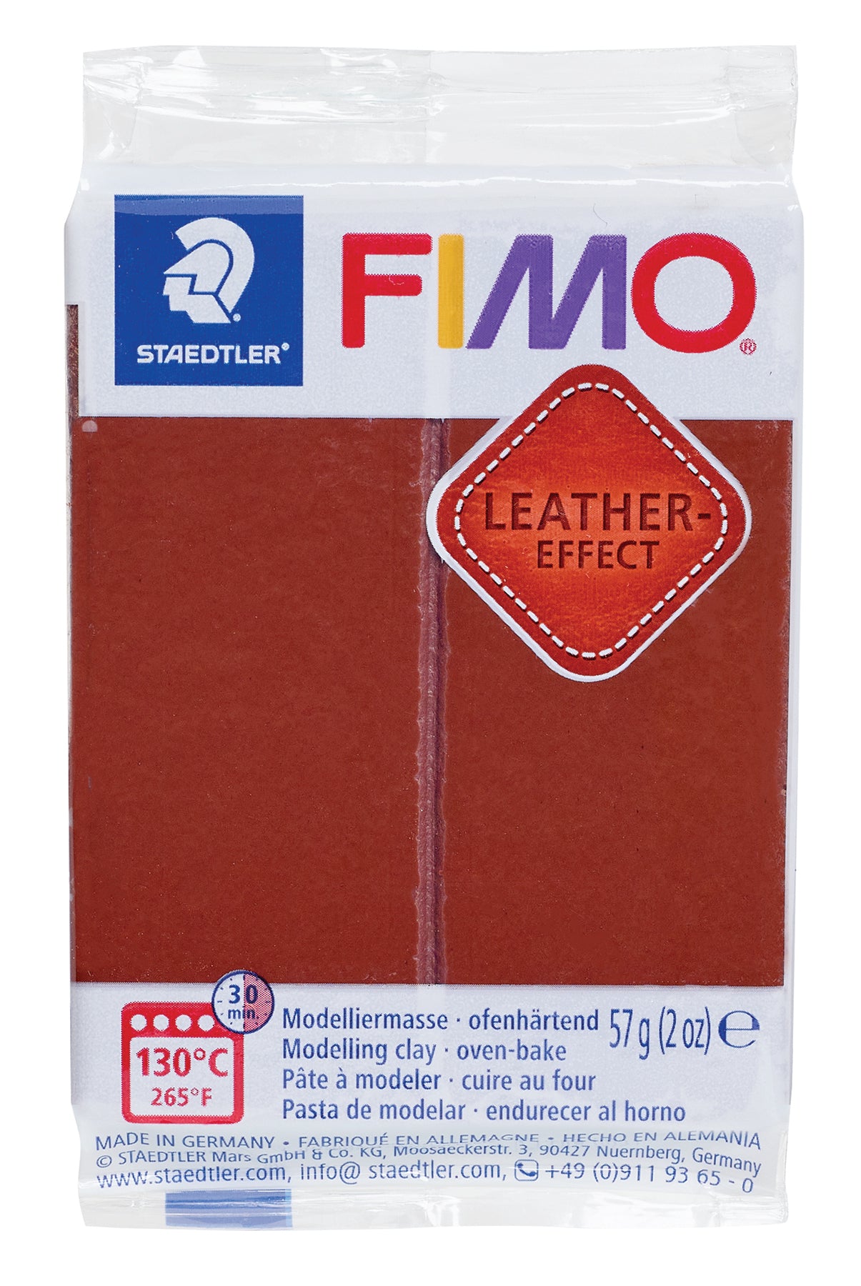 FIMO Leather Effect - Nut, 2 oz.