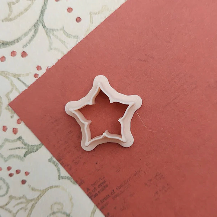 Christmas Poinsettia Flower Clay Cutter - .75 Inch