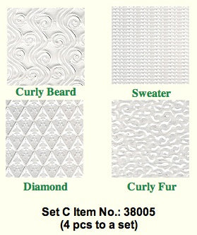 Bead Landing Classic Clay Texture Sheet Set - 5 x 3.75 x 0.125 in