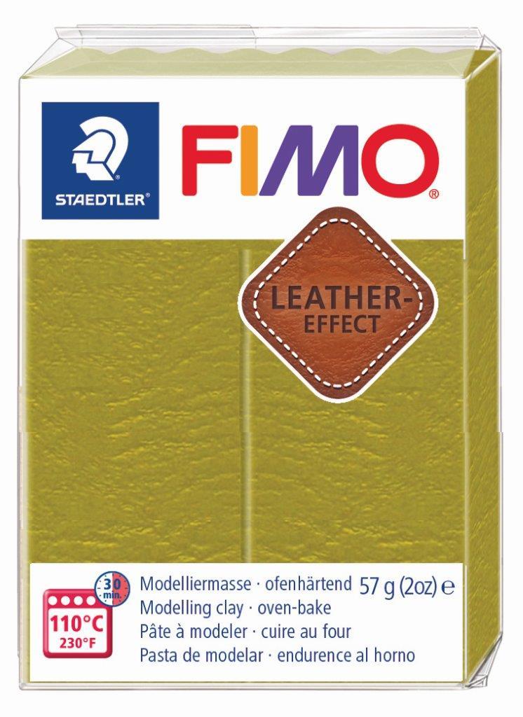 Arcilla Polimérica FIMO Leather Effect - Lagoon - MasterNet Panamá