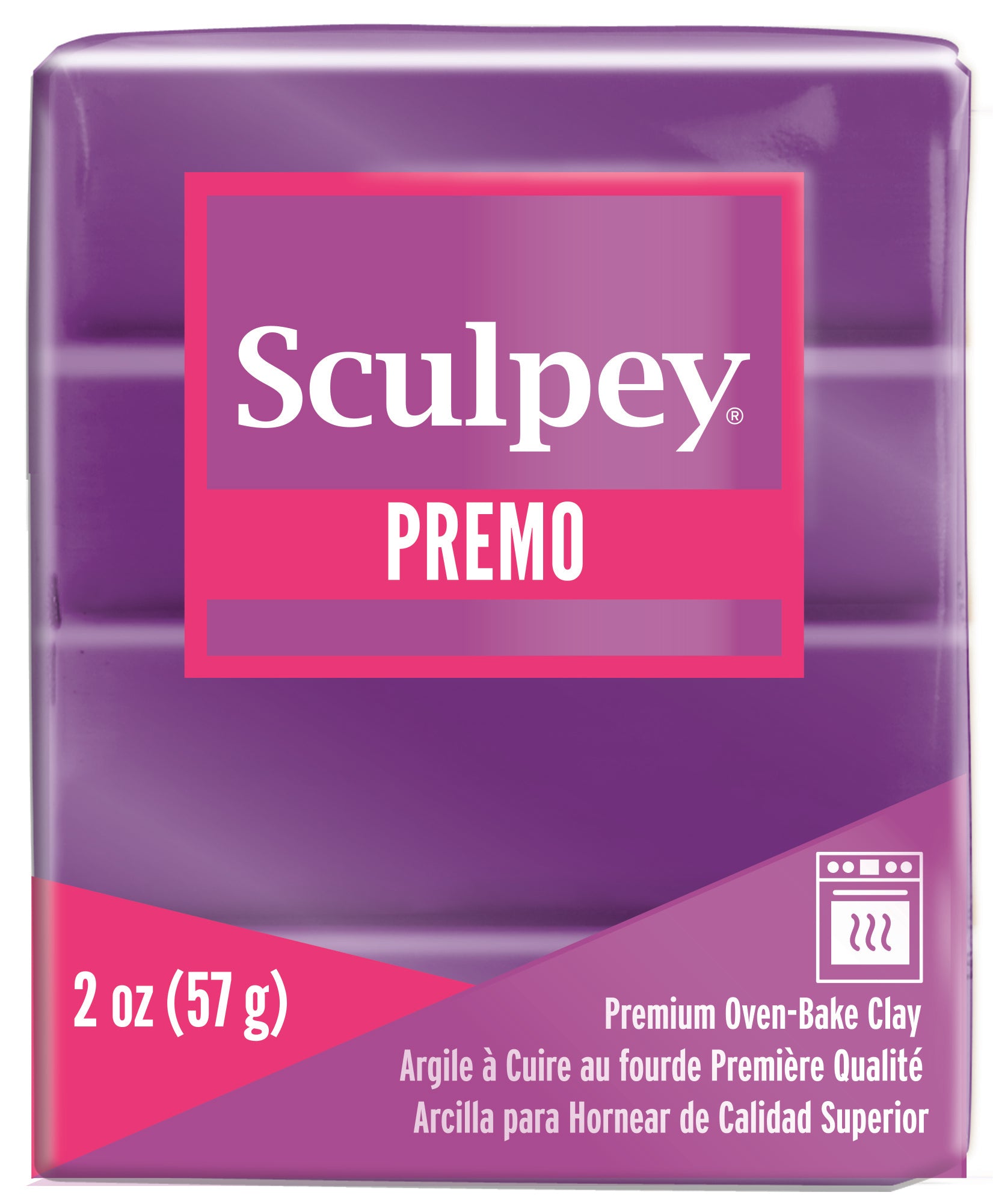 Premo Sculpey Polymer Clay Purple Pearl - 2 oz.
