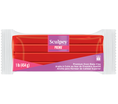 Sculpey Premo - Cadmium Red Hue, 1 lb. - Polymer Clay Superstore