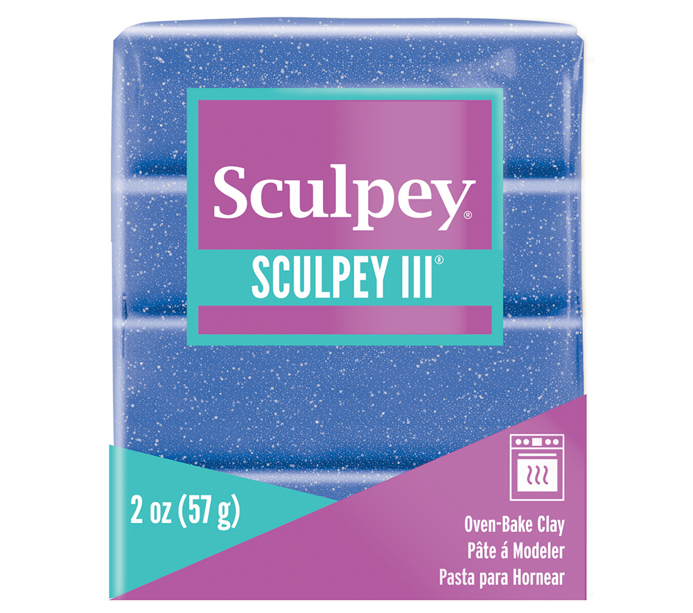 Sculpey III -- Blue Glitter - Polymer Clay Superstore