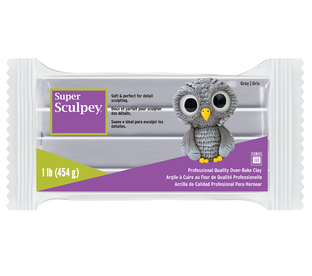 Super Sculpey -Gray, 1 lb. - Polymer Clay Superstore